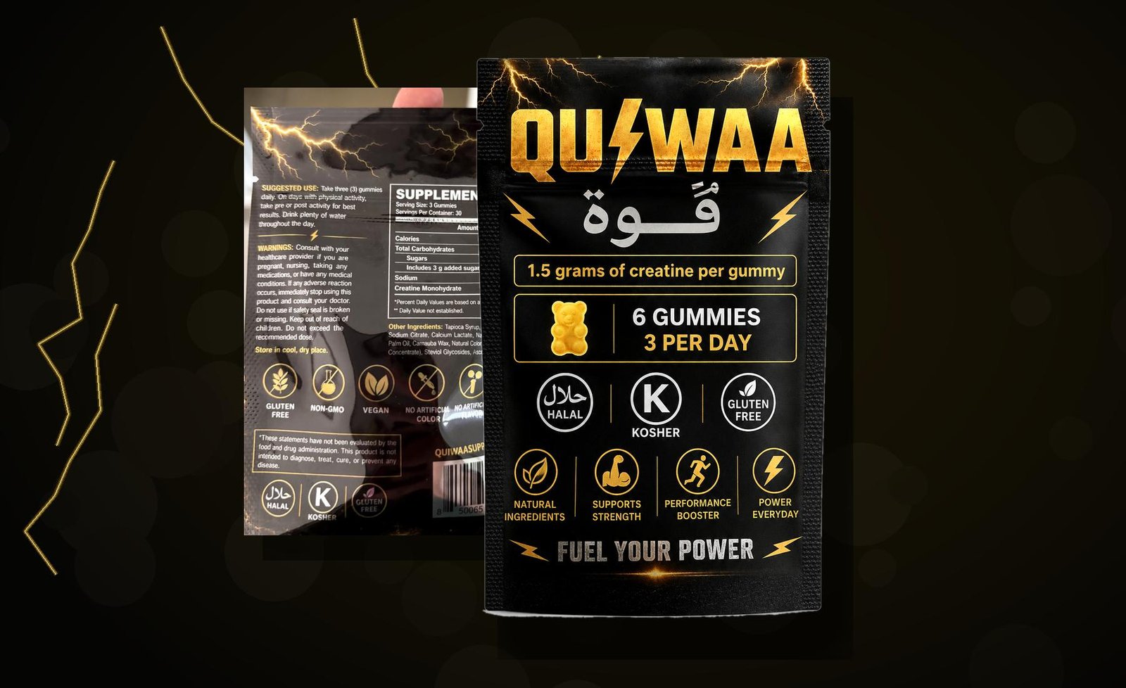 QUIWAA front and back package