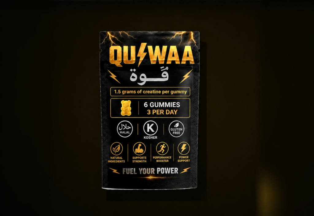 QUIWAA Raspberry Creatine Gummies — Monthly Supply (15 Packages)