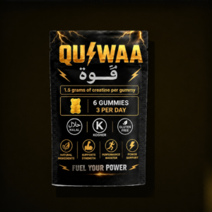 QUIWAA Raspberry Creatine Gummies — Monthly Supply (15 Packages)